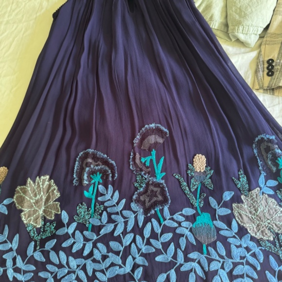 Anthropologie Not So Serious by Pallavi Mohan Woodvine dress size small - Picture 5 of 13